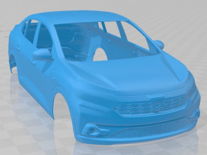 Dacia Logan 2021 Printable Body Car 3D प्रिंट मॉडल