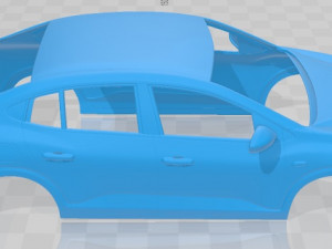 Dacia Logan 2021 Printable Body Car 3D प्रिंट मॉडल