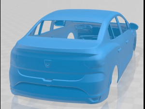 Dacia Logan 2021 Printable Body Car 3D प्रिंट मॉडल