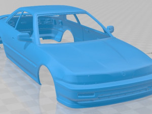 Acura Integra Coupe 1991 Printable Body Car Modello di stampa 3D