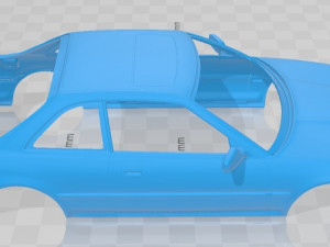 Acura Integra Coupe 1991 Printable Body Car Modello di stampa 3D