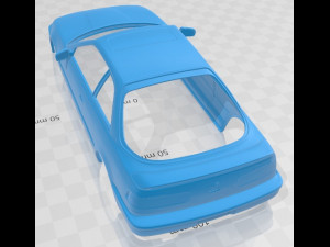 Acura Integra Coupe 1991 Printable Body Car Modello di stampa 3D