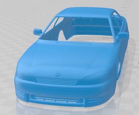 Lexus ES 1992 Printable Body Car 3D 프린트 모델 .c4d .max .obj .3ds .fbx .stl .blend 