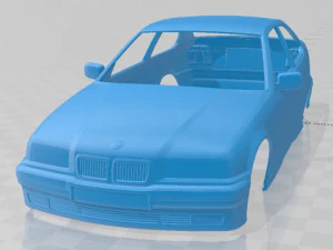 Auto con carrozzeria stampabile serie 3 E36 compatta del 1994 Modello di stampa 3D
