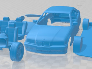 3 Series E36 Compact 1994 Printable Car 3D Print Model