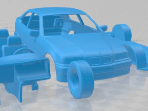 3 Series E36 Compact 1994 Printable Car 3D Print Model