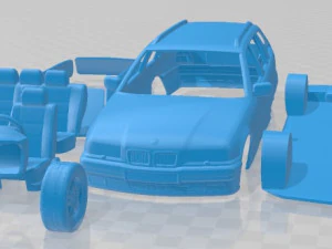 3er E36 Touring 1994 Druckbares Auto 3D Druckmodell