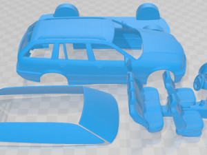 3 Series E36 Touring 1994 Printable Car 3D Print Model