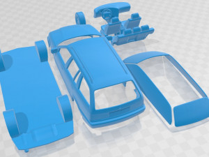 3 Series E36 Touring 1994 Printable Car 3D Print Model