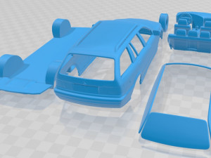 3 Series E36 Touring 1994 Printable Car 3D Print Model