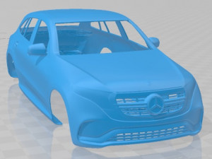 Mercedes Benz EQC AMG 2020 Printable Body Car 3D 프린트 모델
