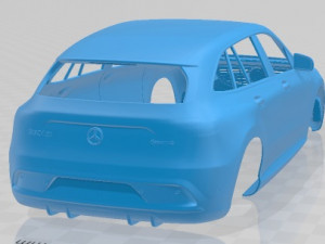 Mercedes Benz EQC AMG 2020 Printable Body Car 3D 프린트 모델