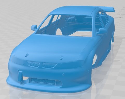 Holden Commodore Race Car Sedan 1997 Printable Body Car 3D Print Model .c4d .max .obj .3ds .fbx .stl .blend 