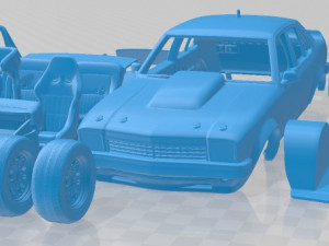 Holden Torana 4 Door Race Car 1977 Printable Modelo de impresión 3D