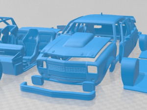 Holden Torana 4 Door Race Car 1977 Printable Modelo de impresión 3D