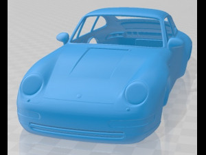 Porsche 911 993 Carrera 1994 Printable Body Car Modelo de impresión 3D