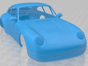 Porsche 911 993 Carrera 1994 Printable Body Car Modèles 3D en vedette
