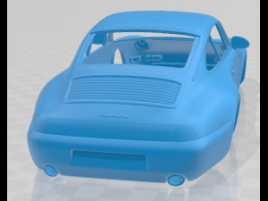 Porsche 911 993 Carrera 1994 Printable Body Car Modèles 3D en vedette