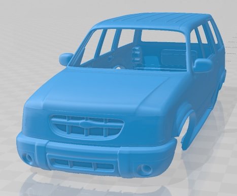 Explorer 1994 Printable Body Car 3D Print Model .c4d .max .obj .3ds .fbx .stl .blend 