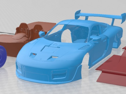 Porsche 935 2019 Printable Car Modelo de impresión 3D