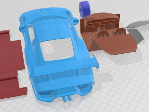 Porsche 935 2019 Printable Car Modèles 3D en vedette