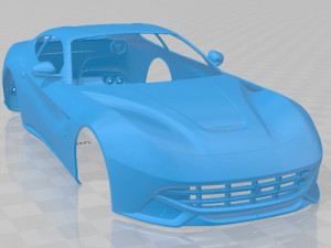 Ferrari F12 Berlinetta 2017 Printable Body Car Modello di stampa 3D