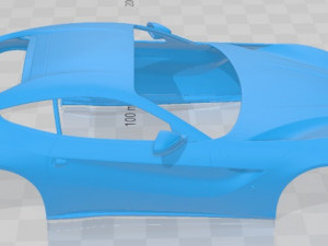 Ferrari F12 Berlinetta 2017 Printable Body Car Modello di stampa 3D