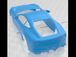 Ferrari F12 Berlinetta 2017 Printable Body Car Modello di stampa 3D