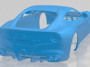 Ferrari F12 Berlinetta 2017 Printable Body Car Modello di stampa 3D