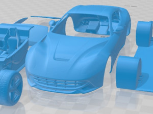 Ferrari F12 Berlinetta 2017 Printable Car Modelo de impresión 3D