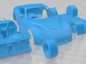 Ferrari F12 Berlinetta 2017 Printable Car Modelo de impresión 3D