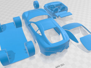 Ferrari F12 Berlinetta 2017 Printable Car Modelo de impresión 3D