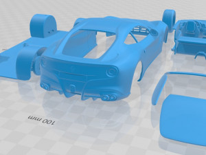 Ferrari F12 Berlinetta 2017 Printable Car Modelo de impresión 3D