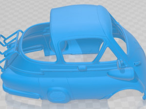 Isetta 250 1955 Printable Body Car Modelo de Impressão 3D