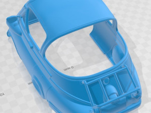 Isetta 250 1955 Printable Body Car Modelo de Impressão 3D