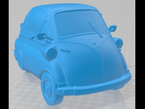 Isetta 250 1955 Printable Car 3D Baskı Modeli