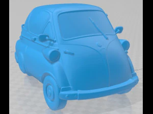 Isetta 250 1955 Printable Car 3D Print Model