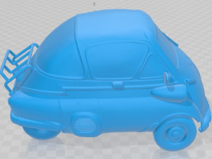 Isetta 250 1955 Printable Car 3D Baskı Modeli