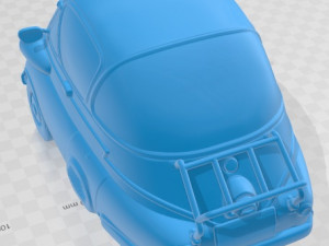 Isetta 250 1955 Printable Car 3D Baskı Modeli