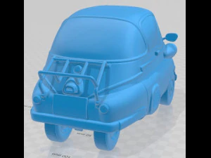 Isetta 250 1955 Printable Car 3D Print Model