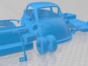 Isetta 250 1955 Printable Car 3D Print Model