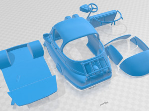 Isetta 250 1955 Printable Car Model do druku 3D