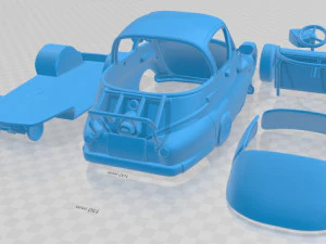 Isetta 250 1955 Printable Car 3D Print Model