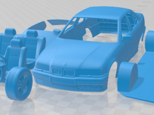 3 Series Sedan 1994 Printable Car 3D Print Model