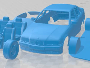 3 Series Sedan 1994 Printable Car 3D Print Model