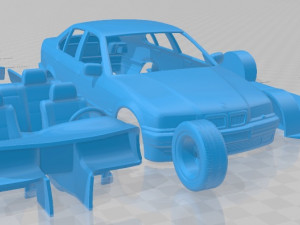 3 Series Sedan 1994 Printable Car 3D Принт Модель