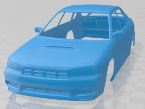 Subaru Legacy 1994 Auto mit druckbarer Karosserie 3D Druckmodell