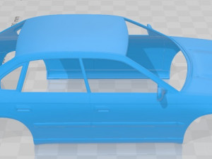 Subaru Legacy 1994 Printable Body Car 3D-Druckmodell