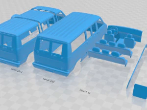 Dodge Ram Passenger Van 1994 Printable 3D Print Model