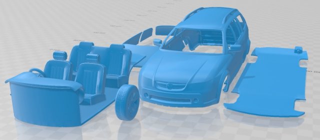 Holden Adventra LX6 VZ 2005 Printable Car Modelo de Impressão 3D .c4d .max .obj .3ds .fbx .stl .blend 